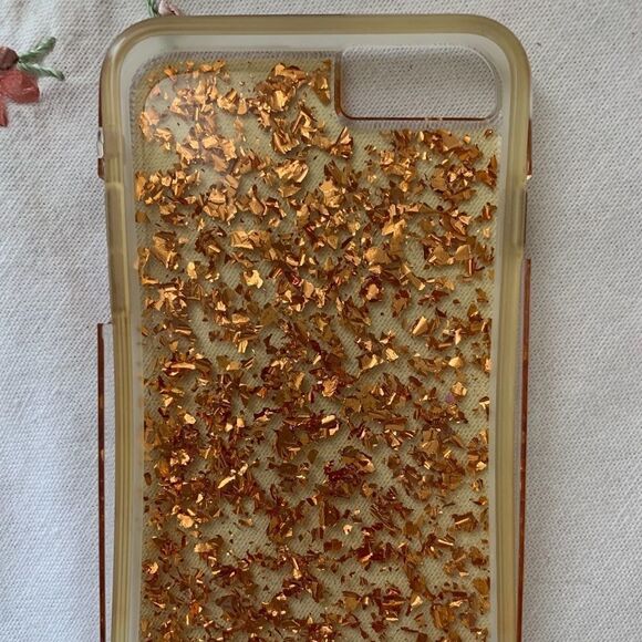 apple IPHONE 6S MAX HARD GOLD DUST INFUSED CASE - Picture 3 of 6